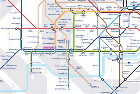 hammersmith on tube map